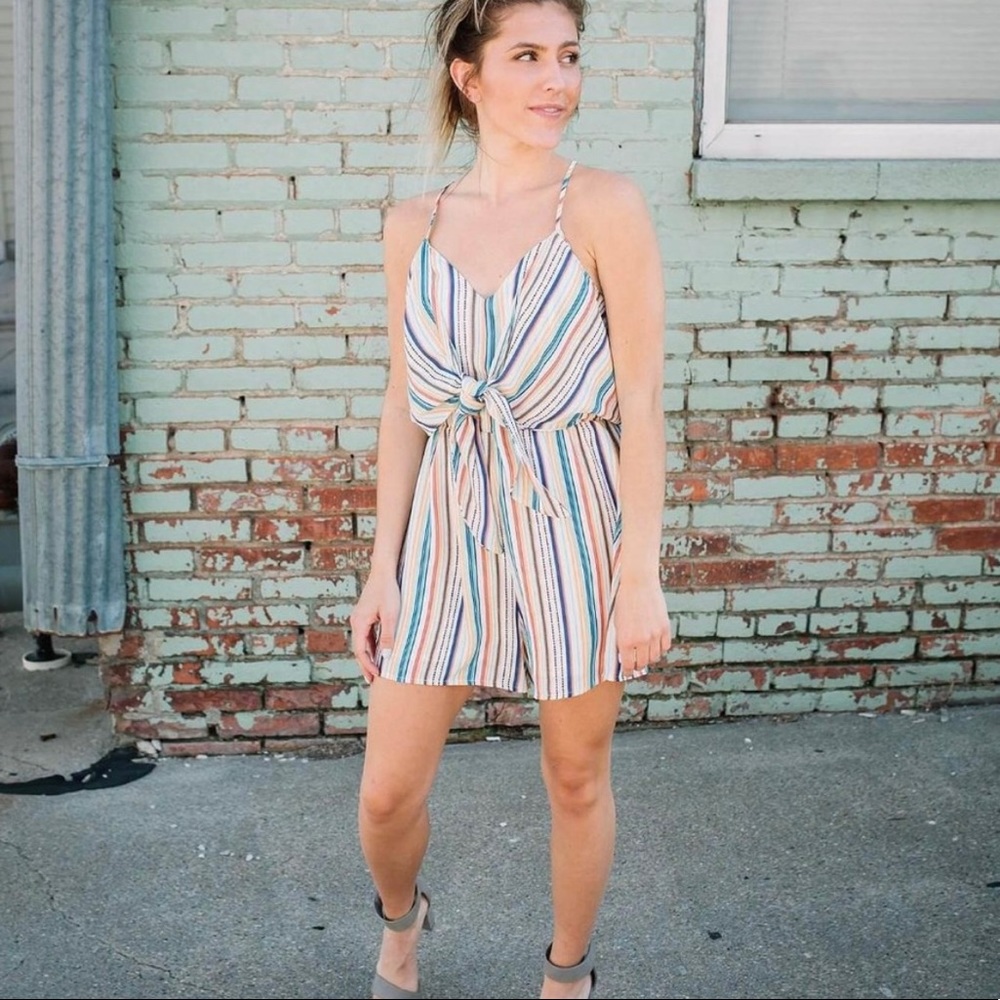 Mustard Seed multi-colored romper